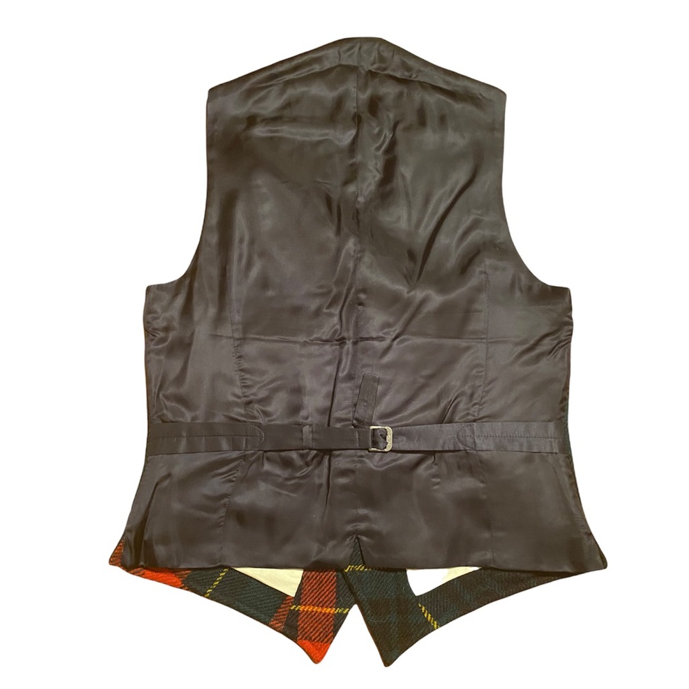 SOLD- Polo Ralph Lauren Tweed Patchwork Vest - Picture 3 of 7